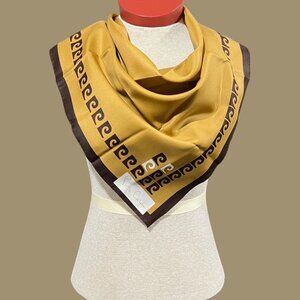 1970s Pierre Cardin Scarf 27" Square Made in France Vintage Fashion Polyester